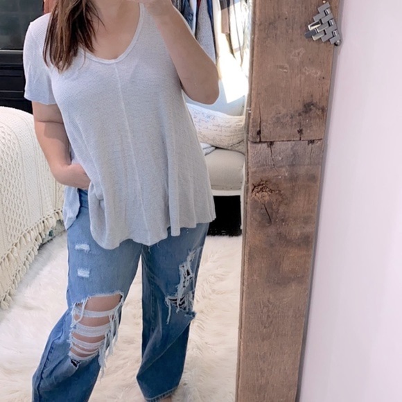 Janette Plus grey knit top - Picture 1 of 5